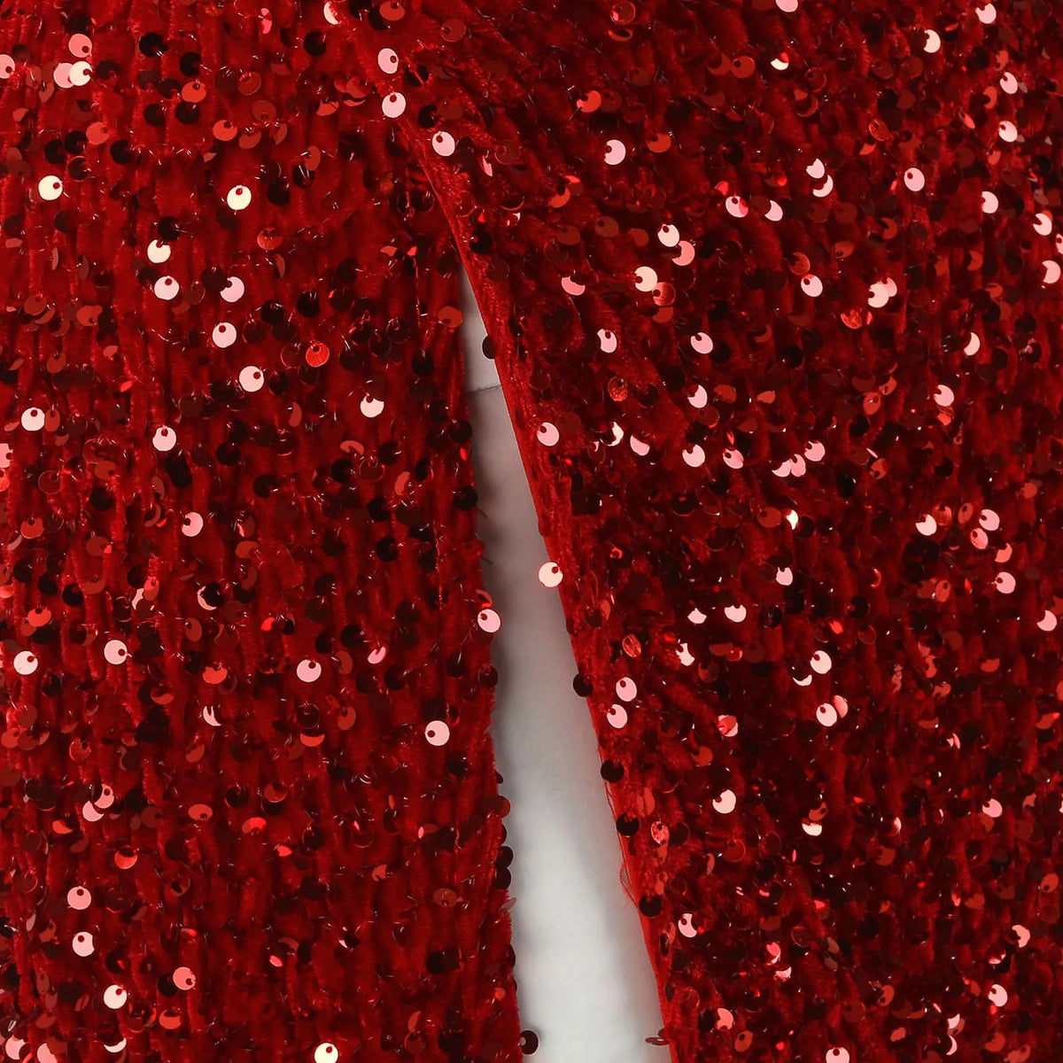 Strapless High Split Sequin Mermaid Maxi Dress 6