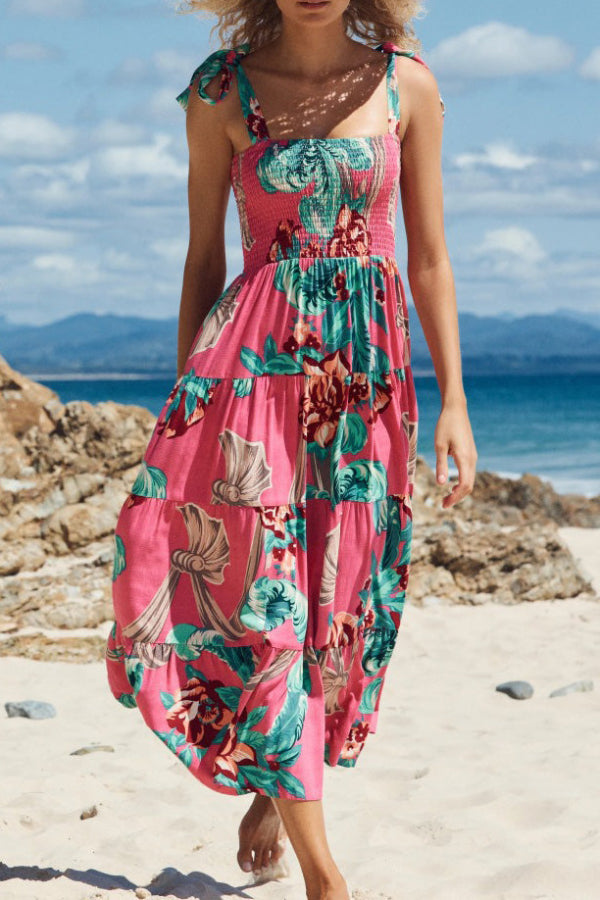 Summer Multi Coloured Dress Beach Dress Maxi Dress