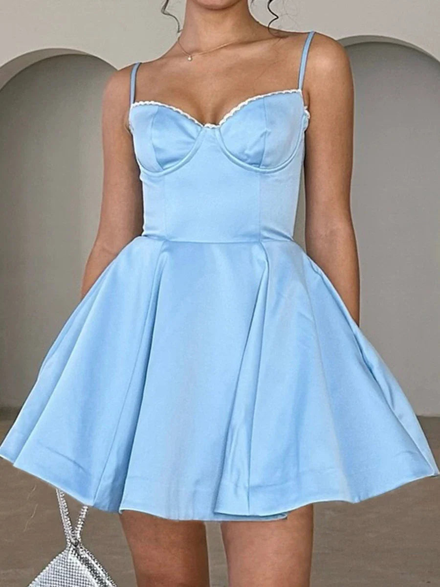 Tulle Skirt Floral Print A-line Floral Dress