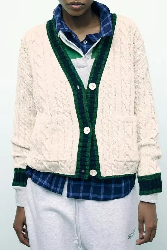 Eight Leg V-neck Cardigan