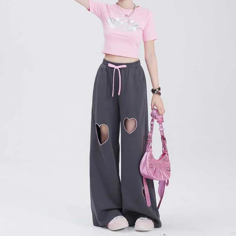 Youth Vintage Love Casual Straight Pants