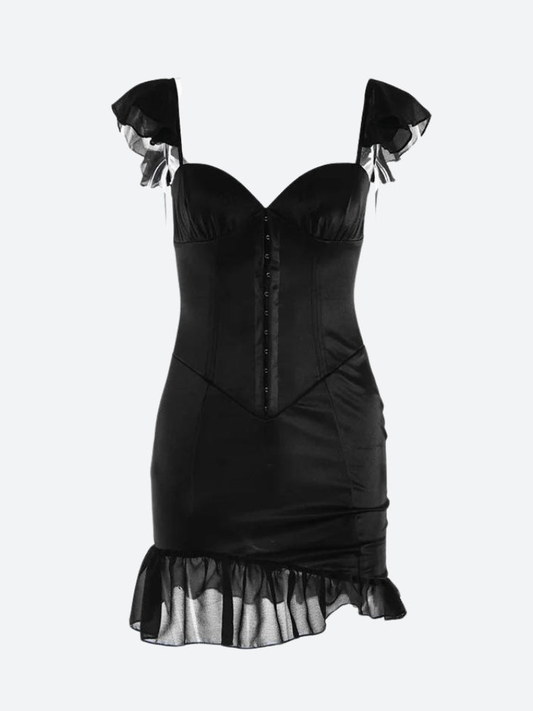 Sweetheart Neckline Corset Mini Dress - Fashionpara