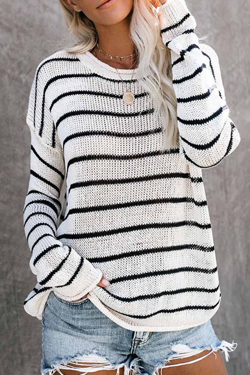 Florcoo Lightweight Round Neck Sweater for Effortless Style