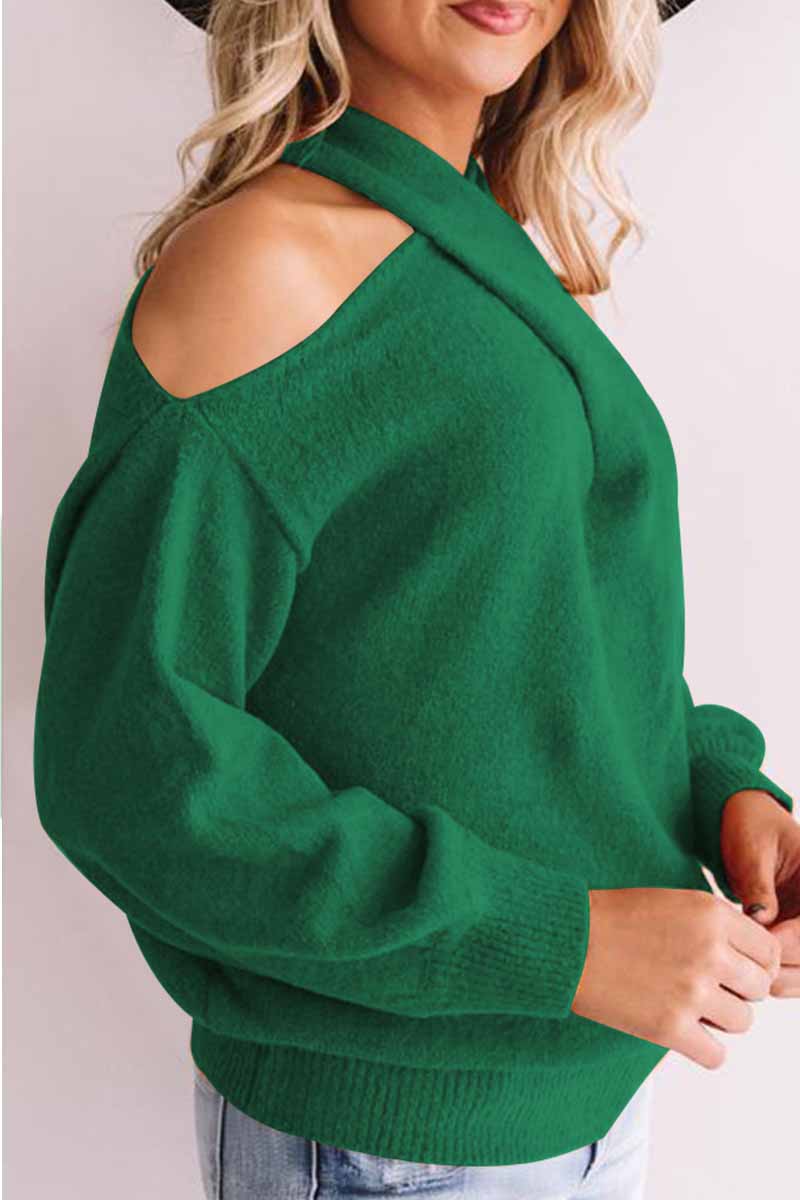 Florcoo Stylish Hollow-Out Loose Sweater in Three Colors
