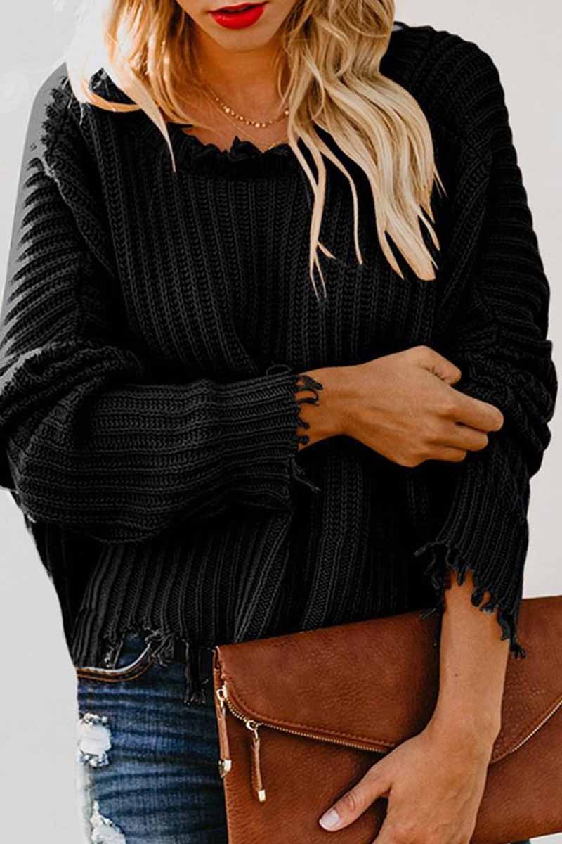 Florcoo V Neck Winter Knit Sweater - Cozy & Stylish Options