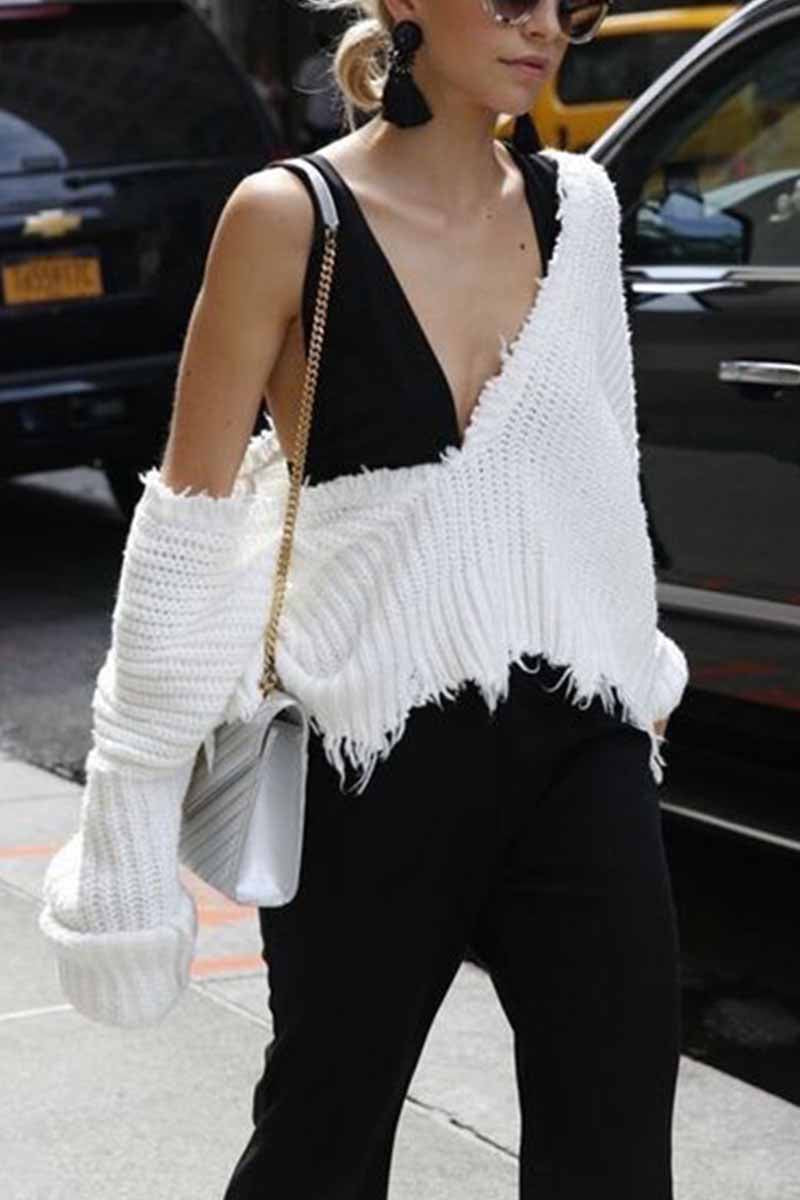 Florcoo V Neck Winter Knit Sweater - Cozy & Stylish Options