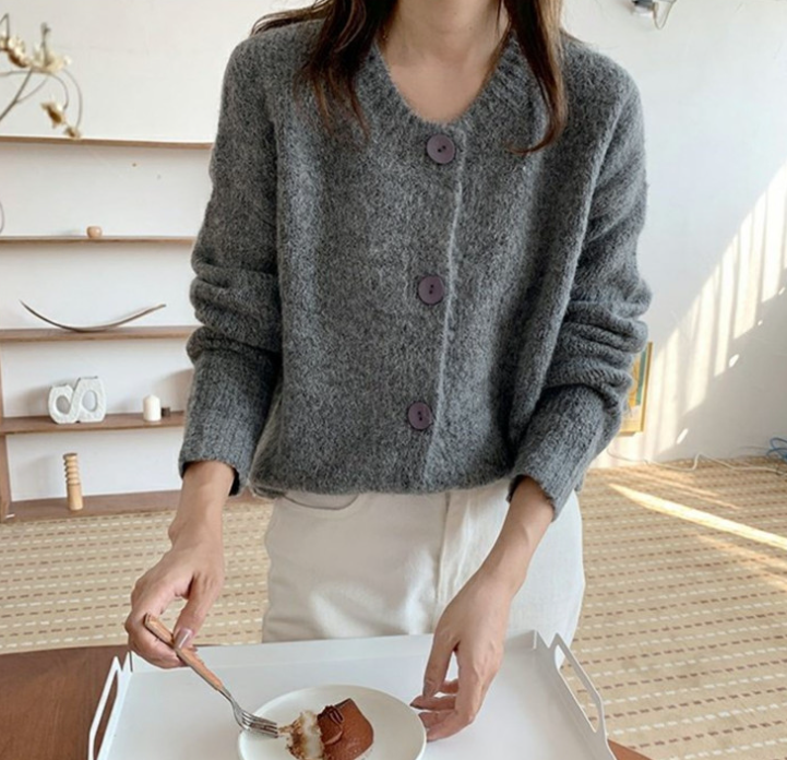 Orro Shop Open Front Cardigan - Stylish Buttoned Sweater