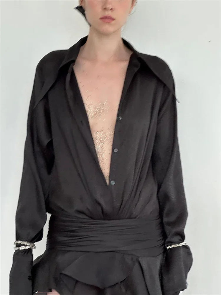 White Ruffled Mini Dress