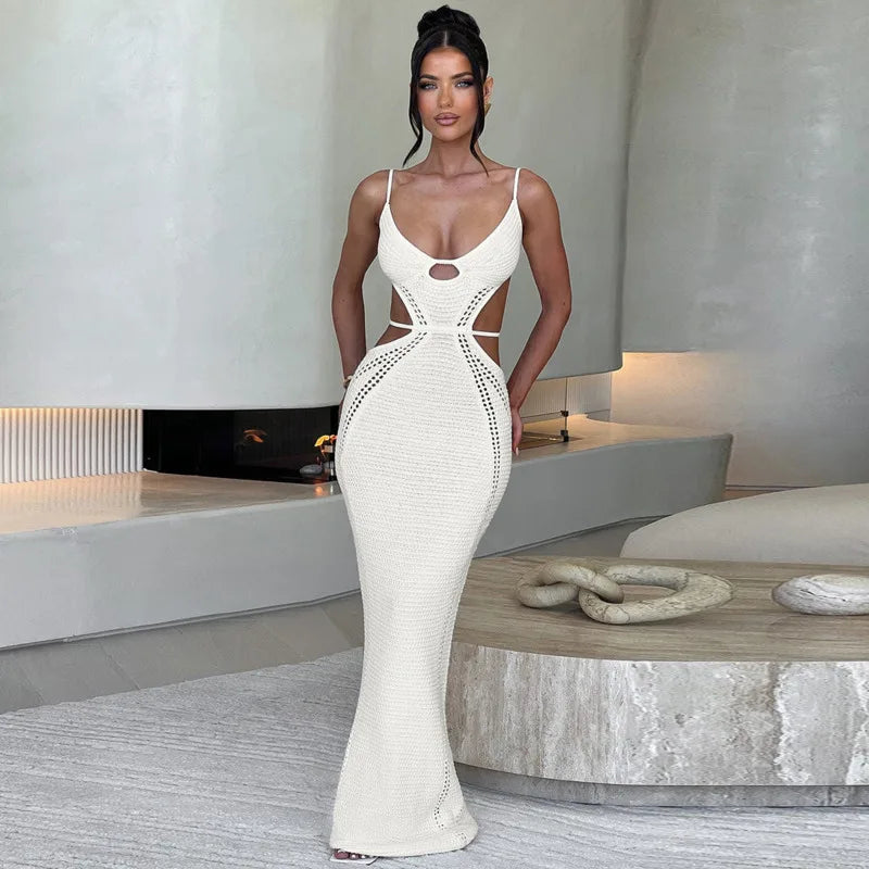 Knitted Elegant Maxi Vacation Dress