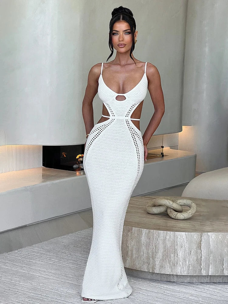 Knitted Elegant Maxi Vacation Dress
