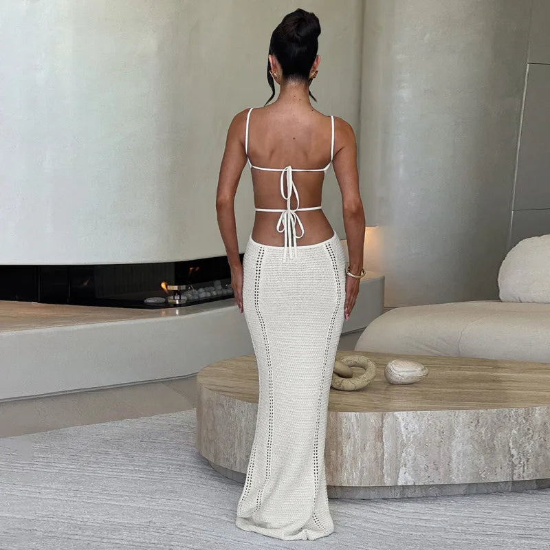 Knitted Elegant Maxi Vacation Dress