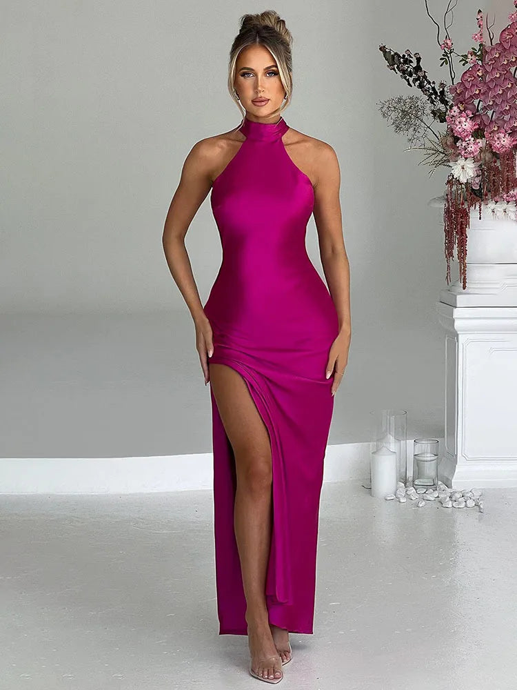 Maxi Long Vacation Dress Women Halter