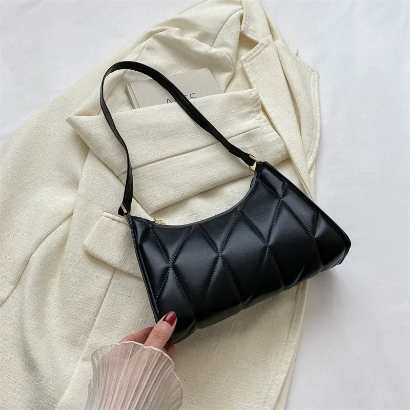 Trendy PU Leather Underarm Shoulder Bag