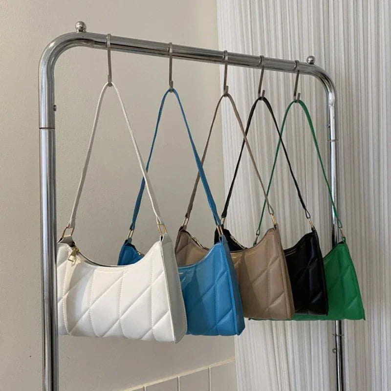 Trendy PU Leather Underarm Shoulder Bag