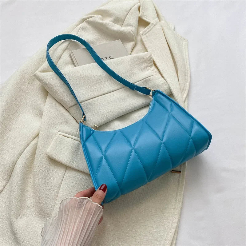 Trendy PU Leather Underarm Shoulder Bag