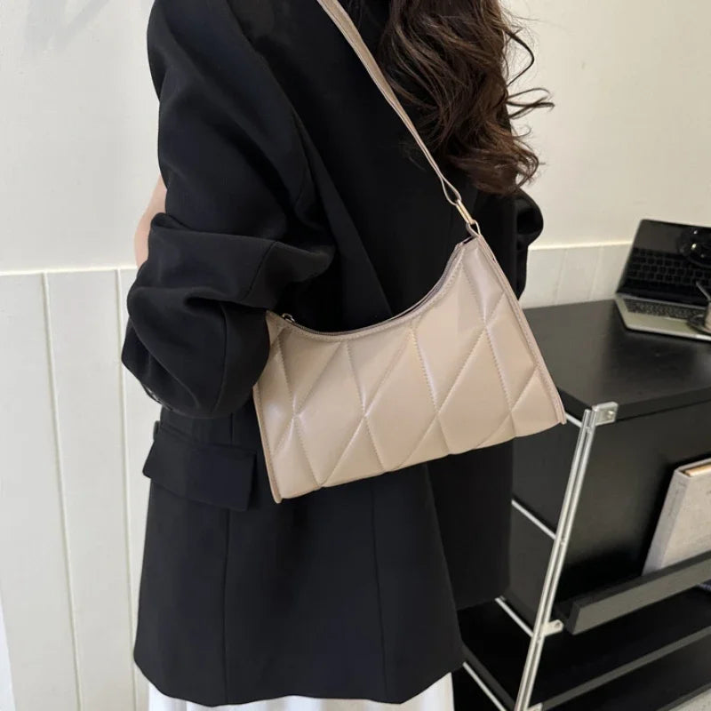 Trendy PU Leather Underarm Shoulder Bag