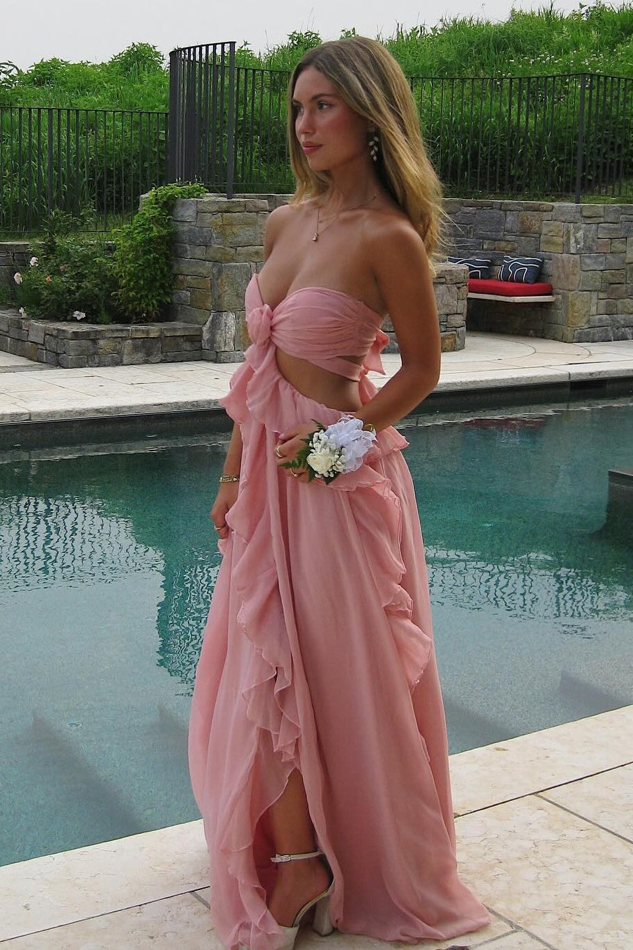 Trendy A Line Sweetheart Mint Green Long Prom Dress with 3D Flowers