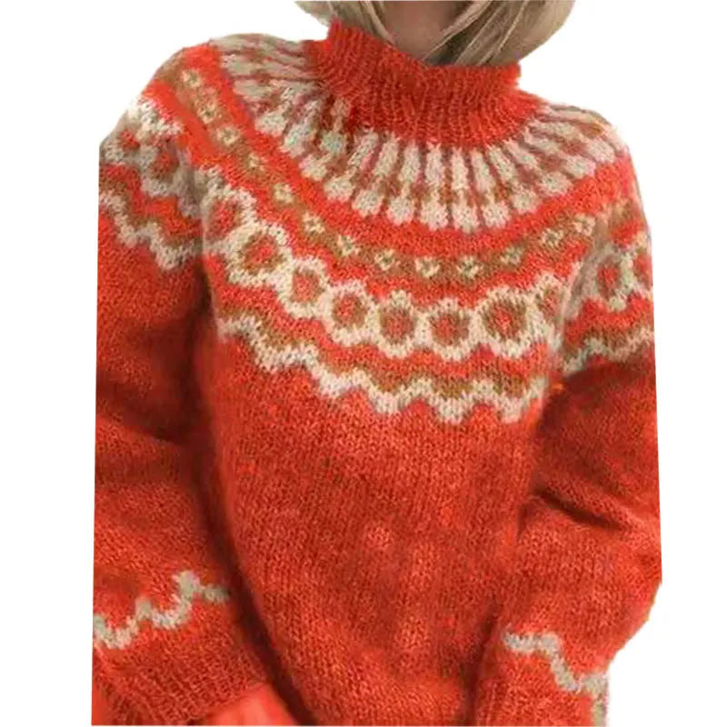 Turtleneck  Crochet  Streetwear Sweater