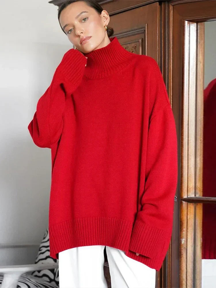 Casual Solid Color Long Sleeve Sweater 6