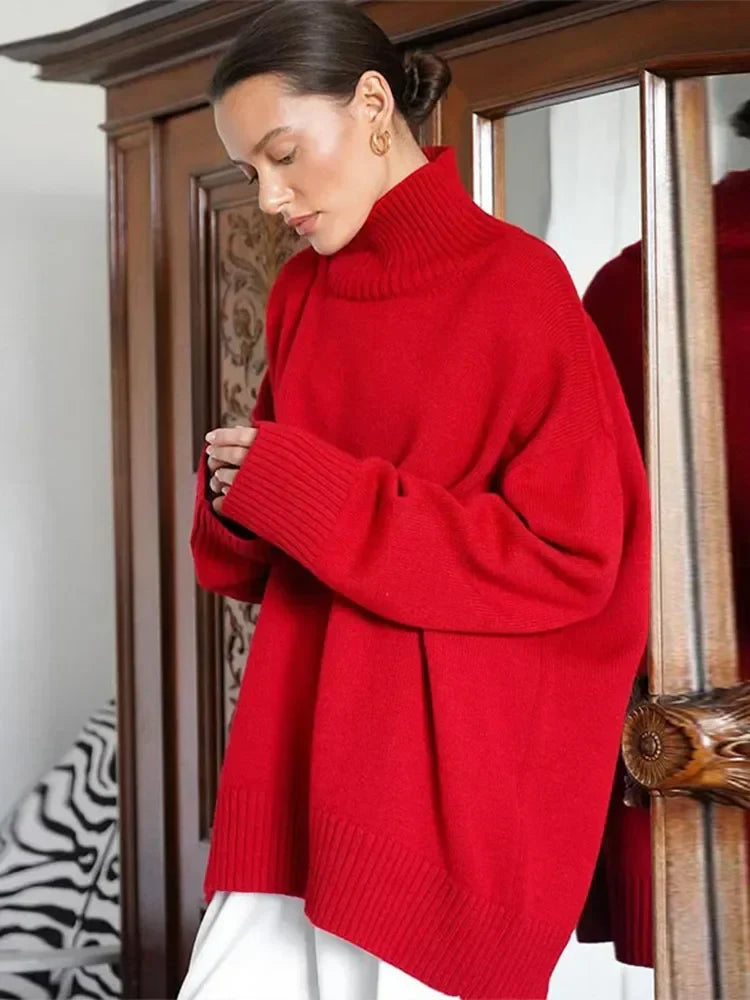 Casual Solid Color Long Sleeve Sweater 5