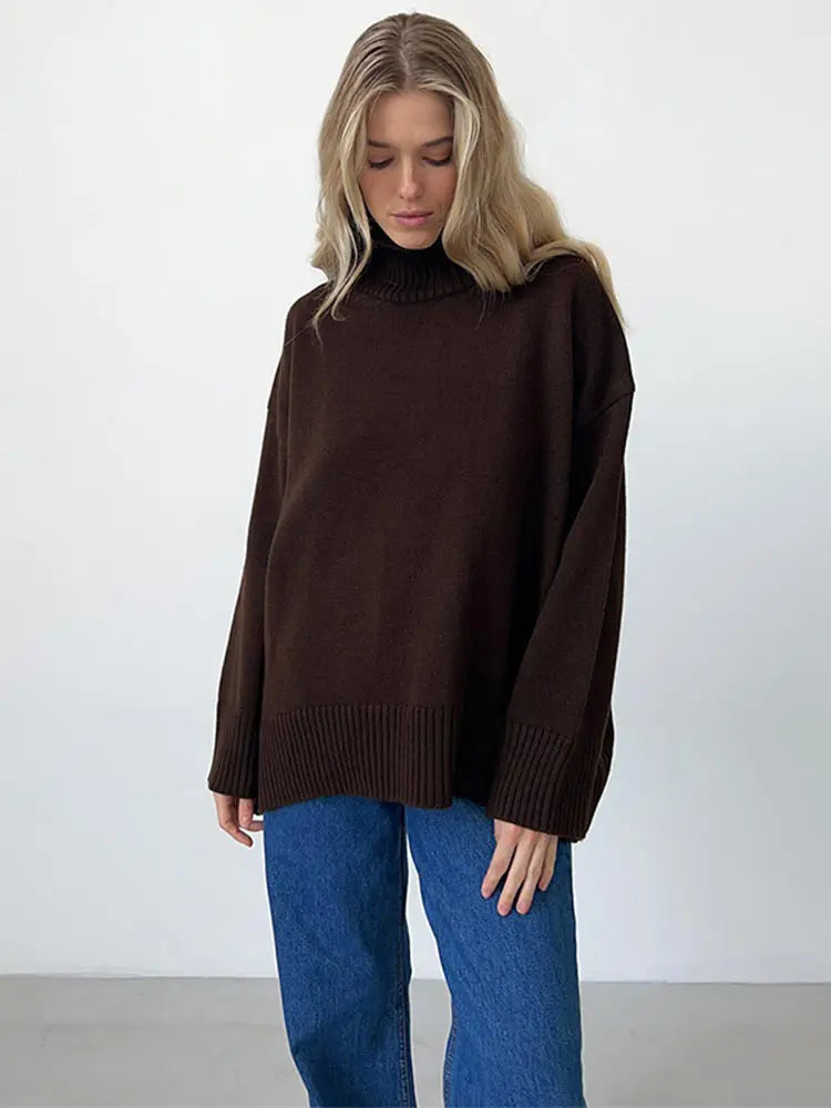 Casual Solid Color Long Sleeve Sweater 9