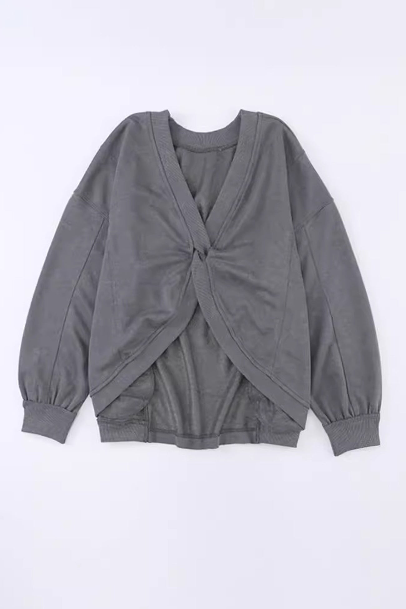 Twisted-back Pocketed Ribbed Tops