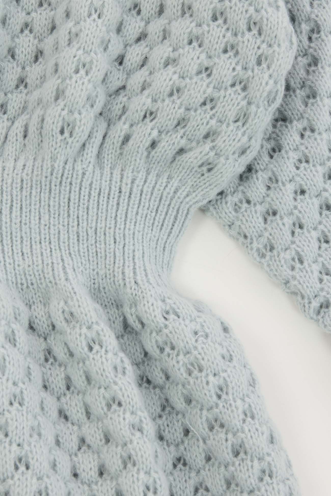 U Neck Cinched Waist Knitted Mini Dress