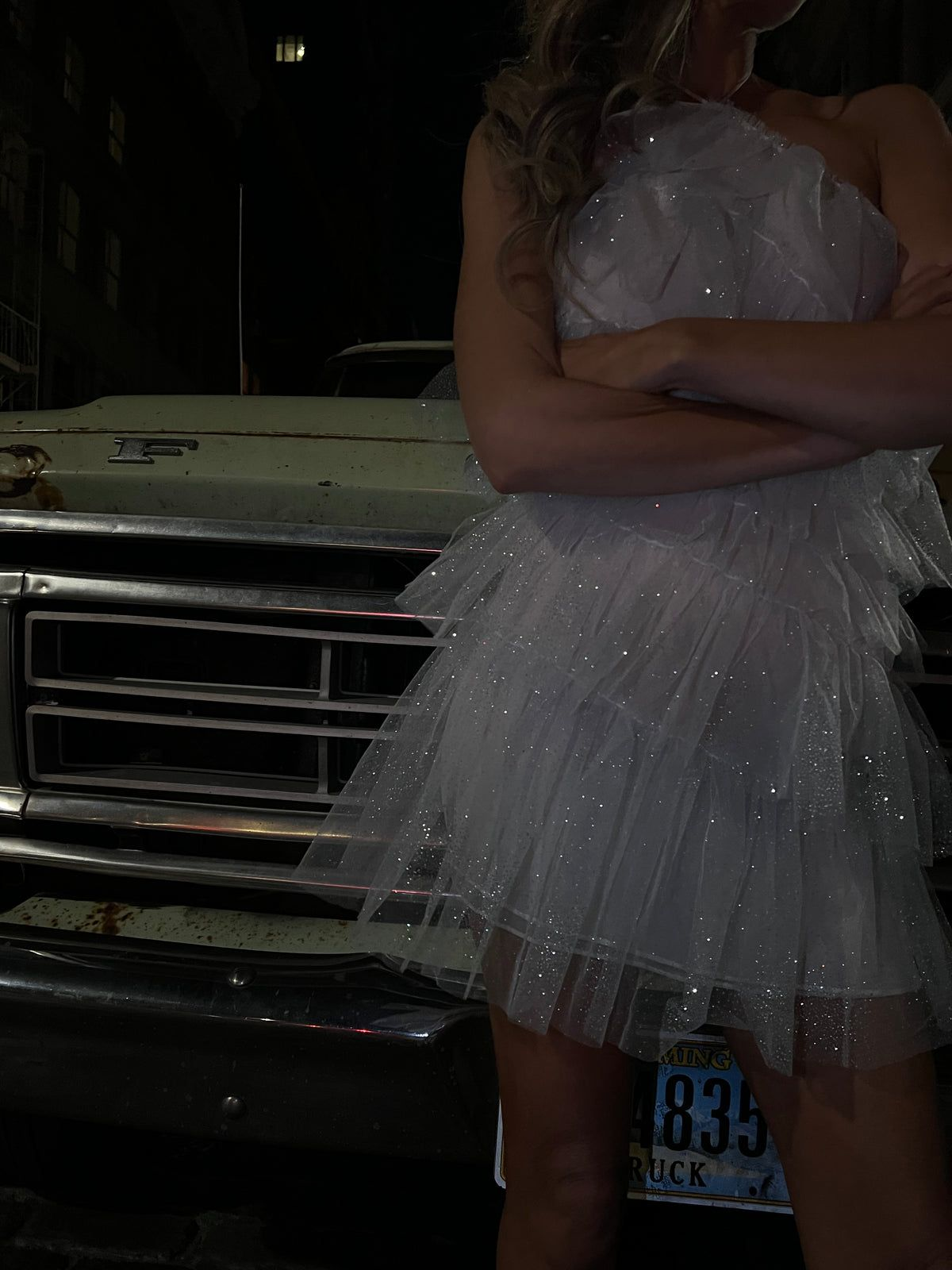 Pretty Halter White Tulle Sequin Layered Formal Homecoming Dress Short Cocktail Dress Birthday Outfits D214