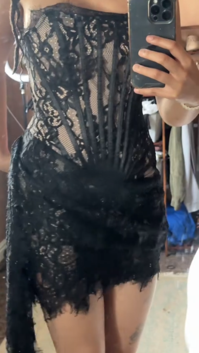 Sexy Black Strapless Lace Sheath Cocktail Dress Short Formal 7th Grade Homecoming Dress D110