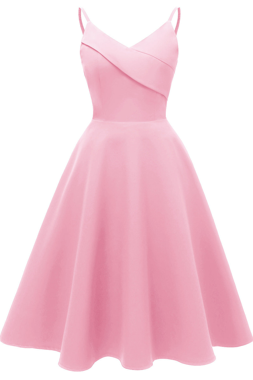 V-neck Sleeveless Spaghetti Straps Cocktail Dress - Mislish