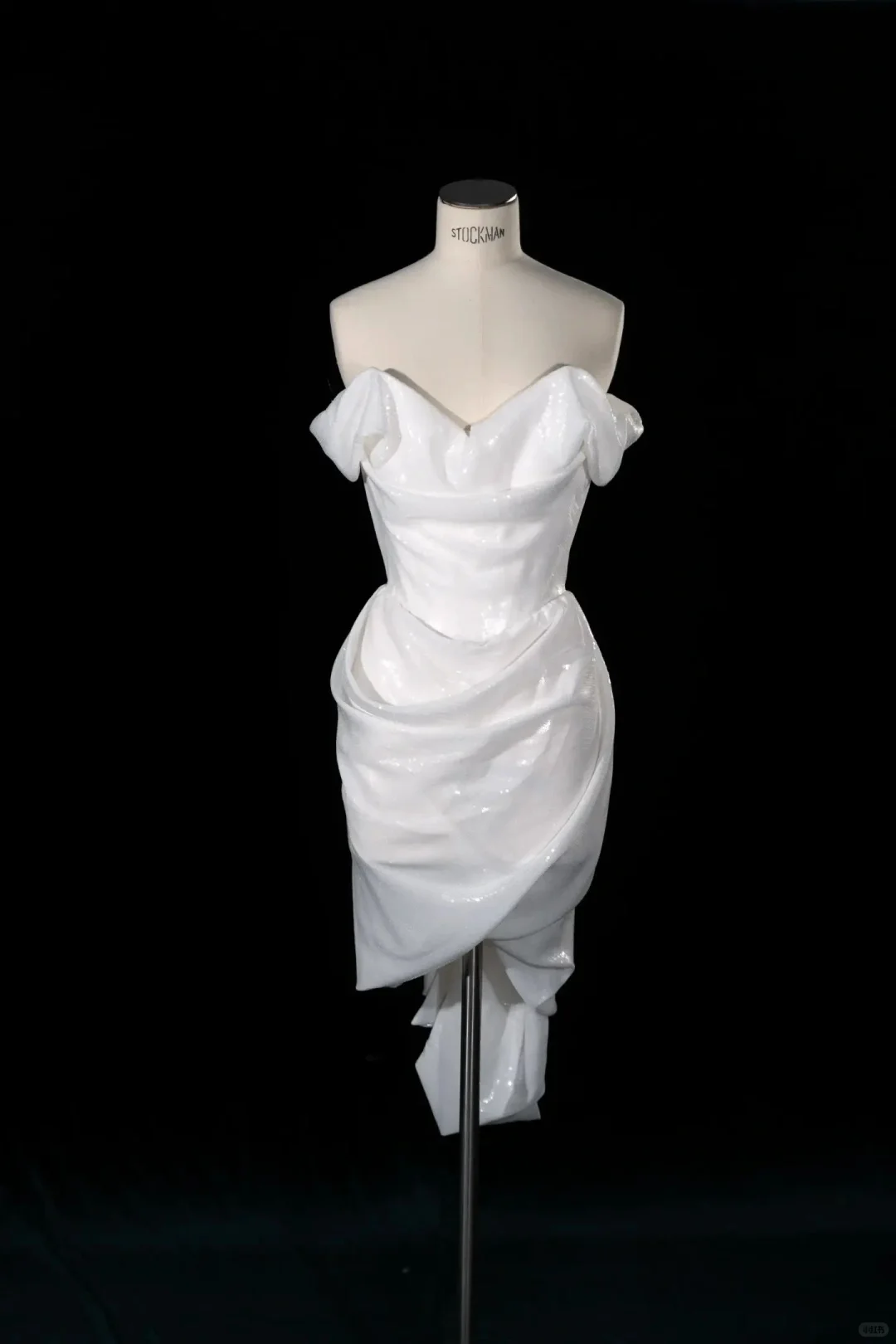 Elegant Off The Shoulder Sequin Sheath Birthday Outfits White Homecoming Dress  S356