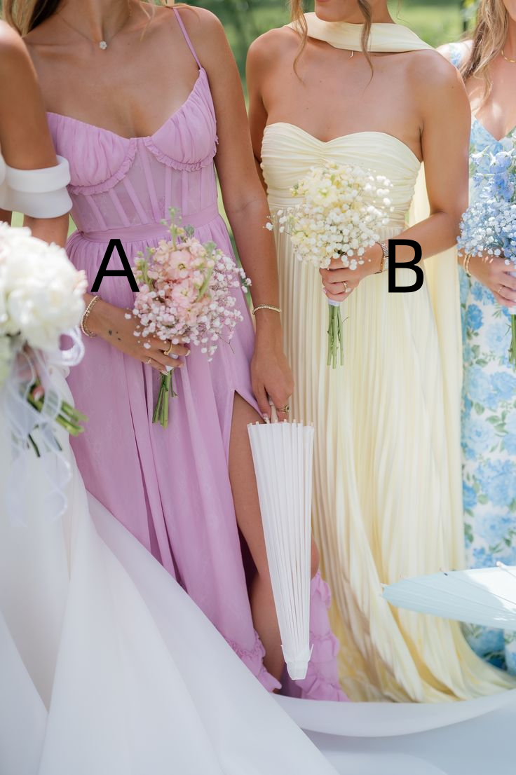 Classy A Line Long Wedding Guest Dress Formal party Dress D1122