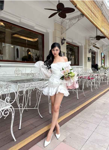 Pretty Off The Shoulder Ruffle Short Prom Dress Lavender Formal Birthday Outfits Homecoming Dress D287