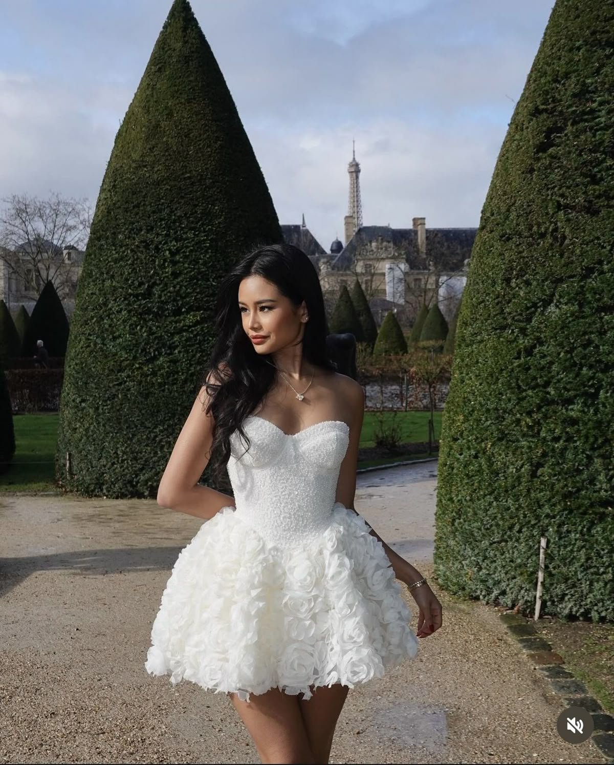 Classy Sweetheart Neck White Sequin Tulle Rose Flowers A Line Short Birthday Outfits Formal Homecoming Dress D189