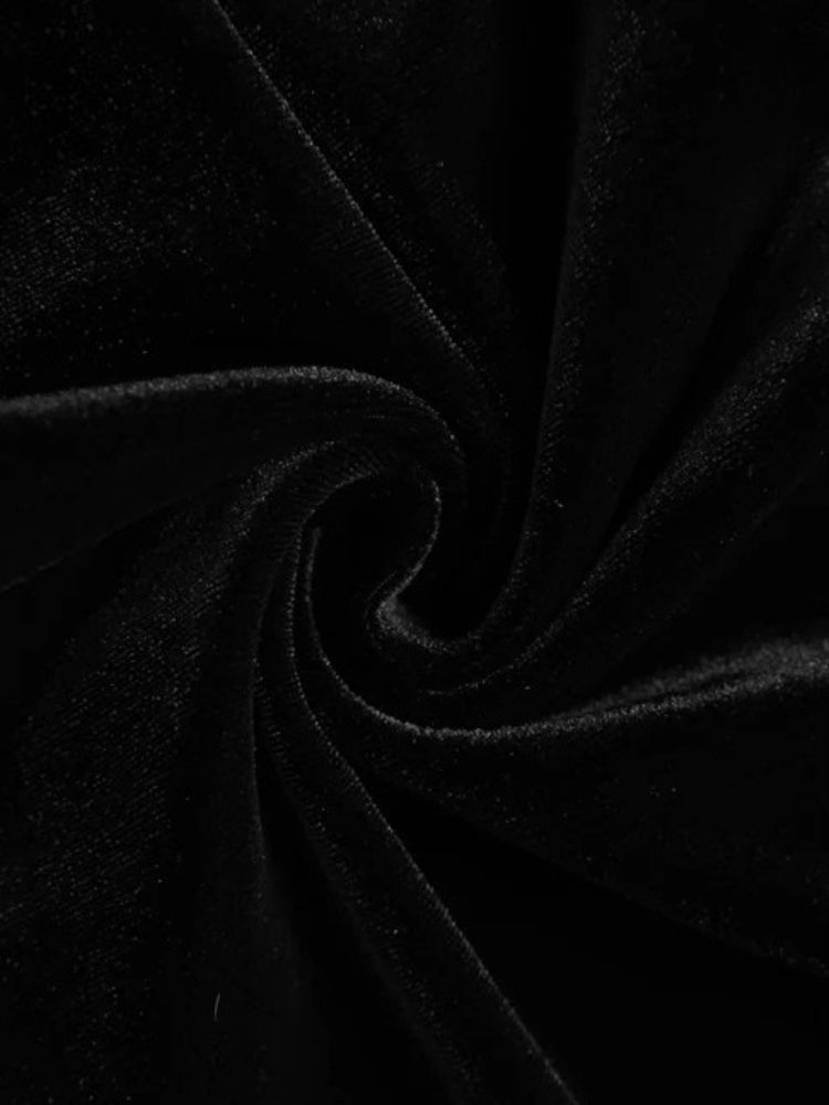 Velvet Lace Corset Spaghetti-Strap Mermaid Maxi Dress 6