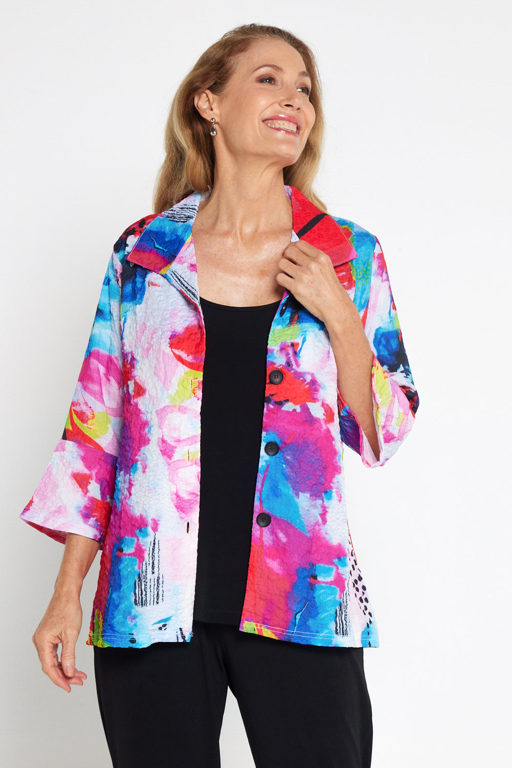 Veronica Blouse - Vivid Watercolour