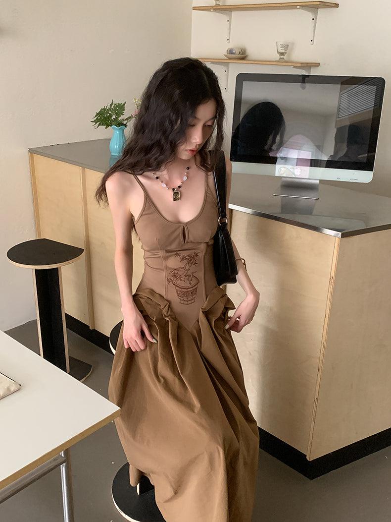 Vintage Corset Maxi Dress - Fashionpara