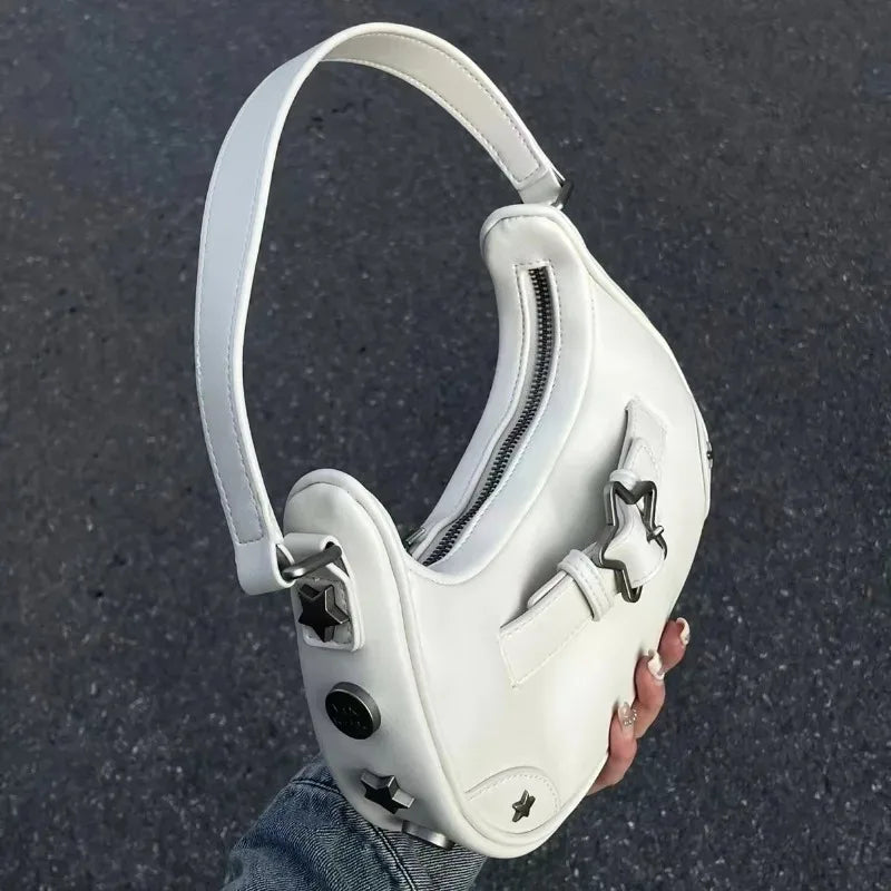 Casual Cute White Star Shoulder Bag
