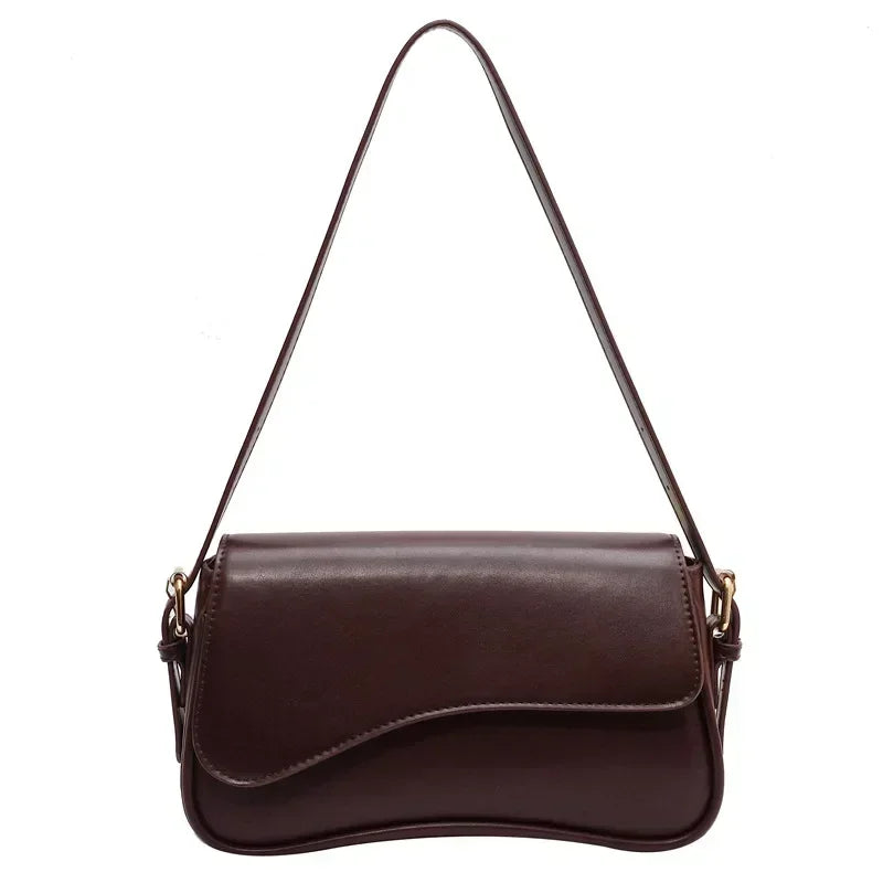 Vintage Leather Designer Crossbody Shoulder Bag