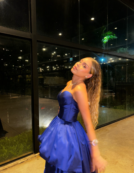 Stylish Royal Blue Strapless Satin Pleated Long Wedding Guest Dress Evening Dress D1546