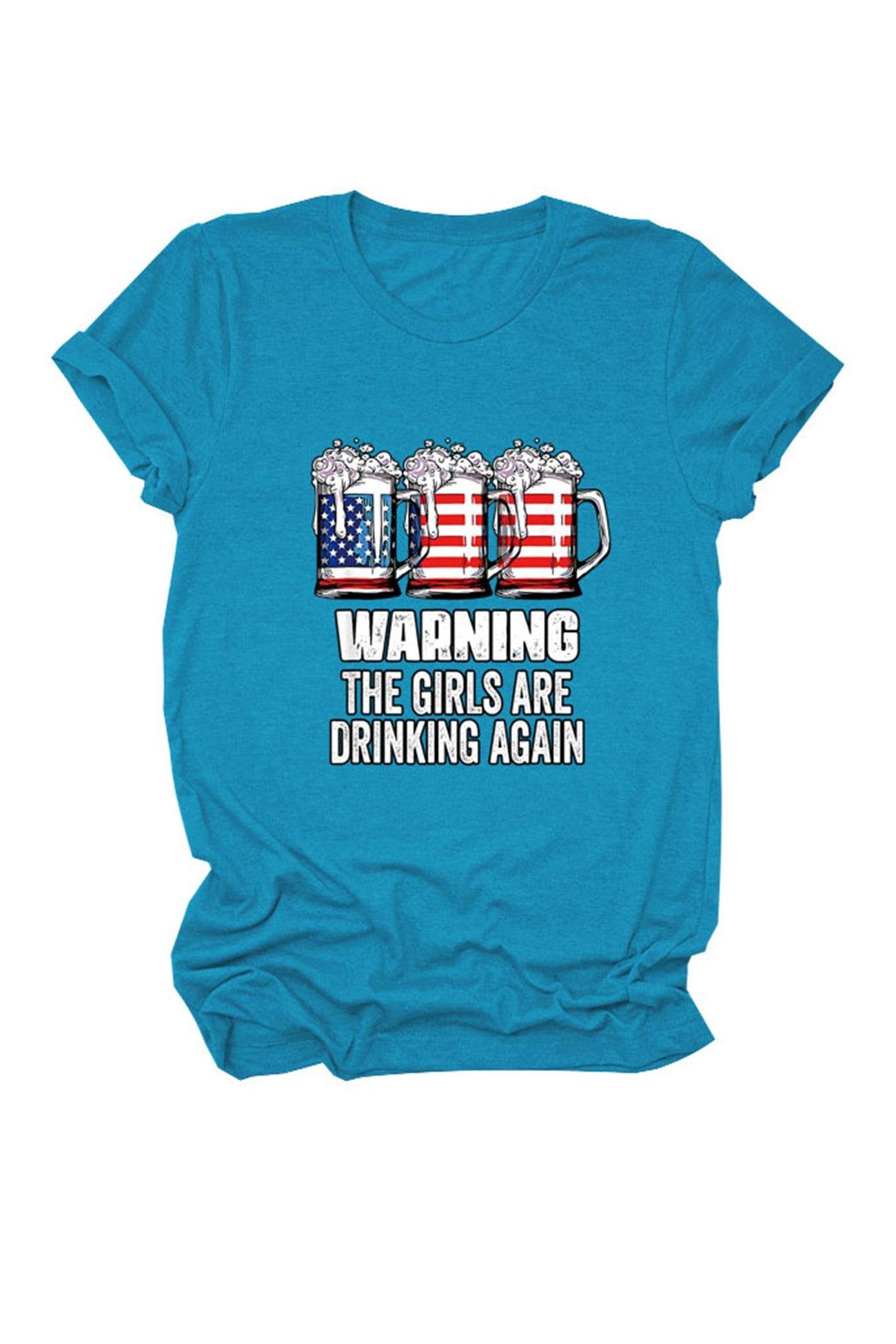 Warning The Girls Are Printed T-Shirt