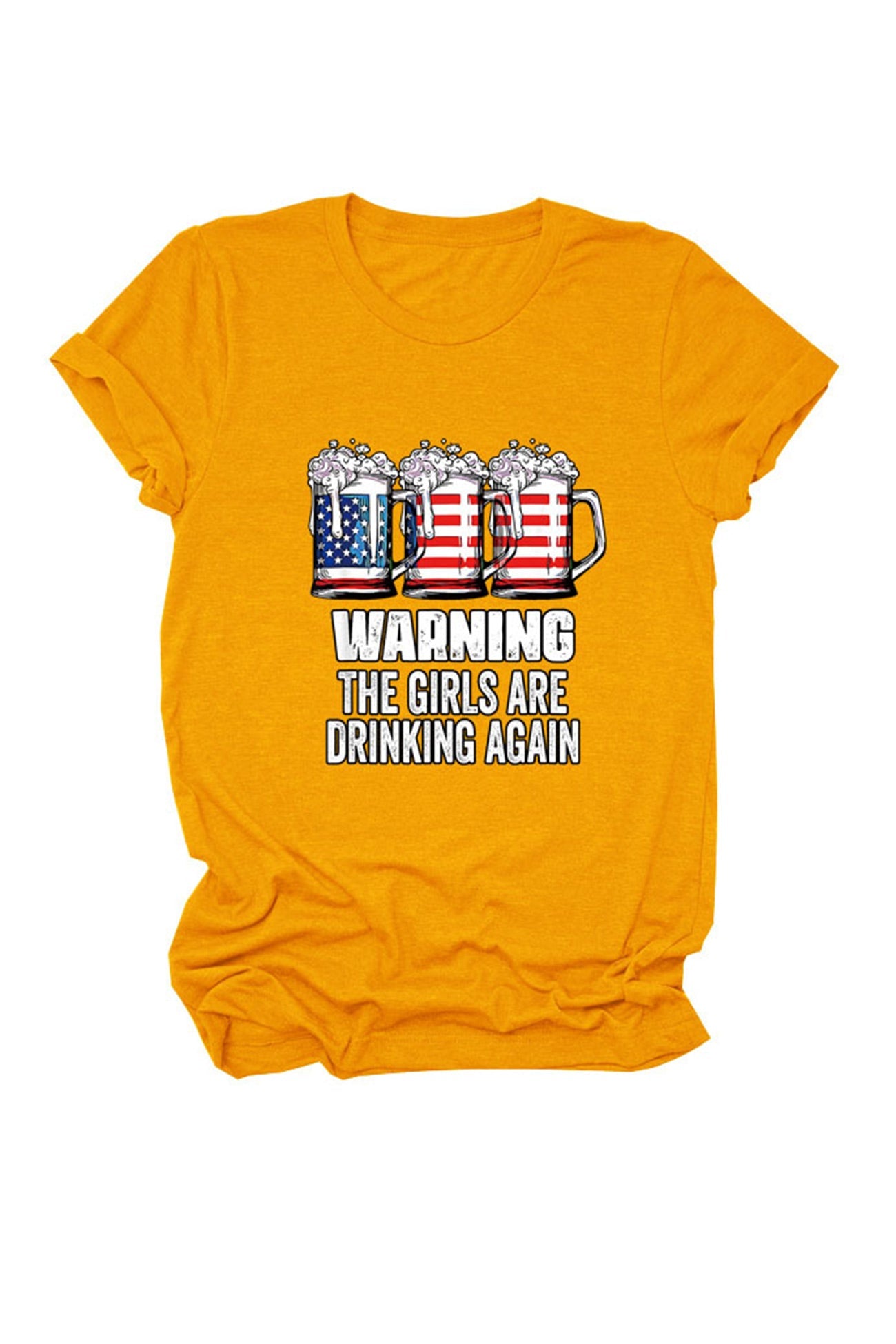 Warning The Girls Are Printed T-Shirt