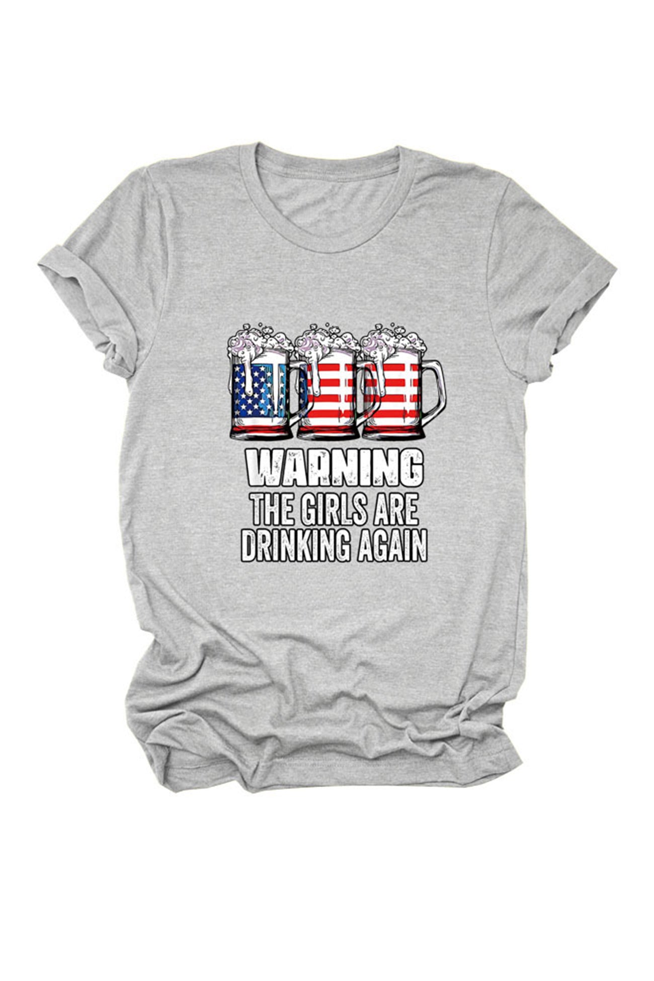 Warning The Girls Are Printed T-Shirt