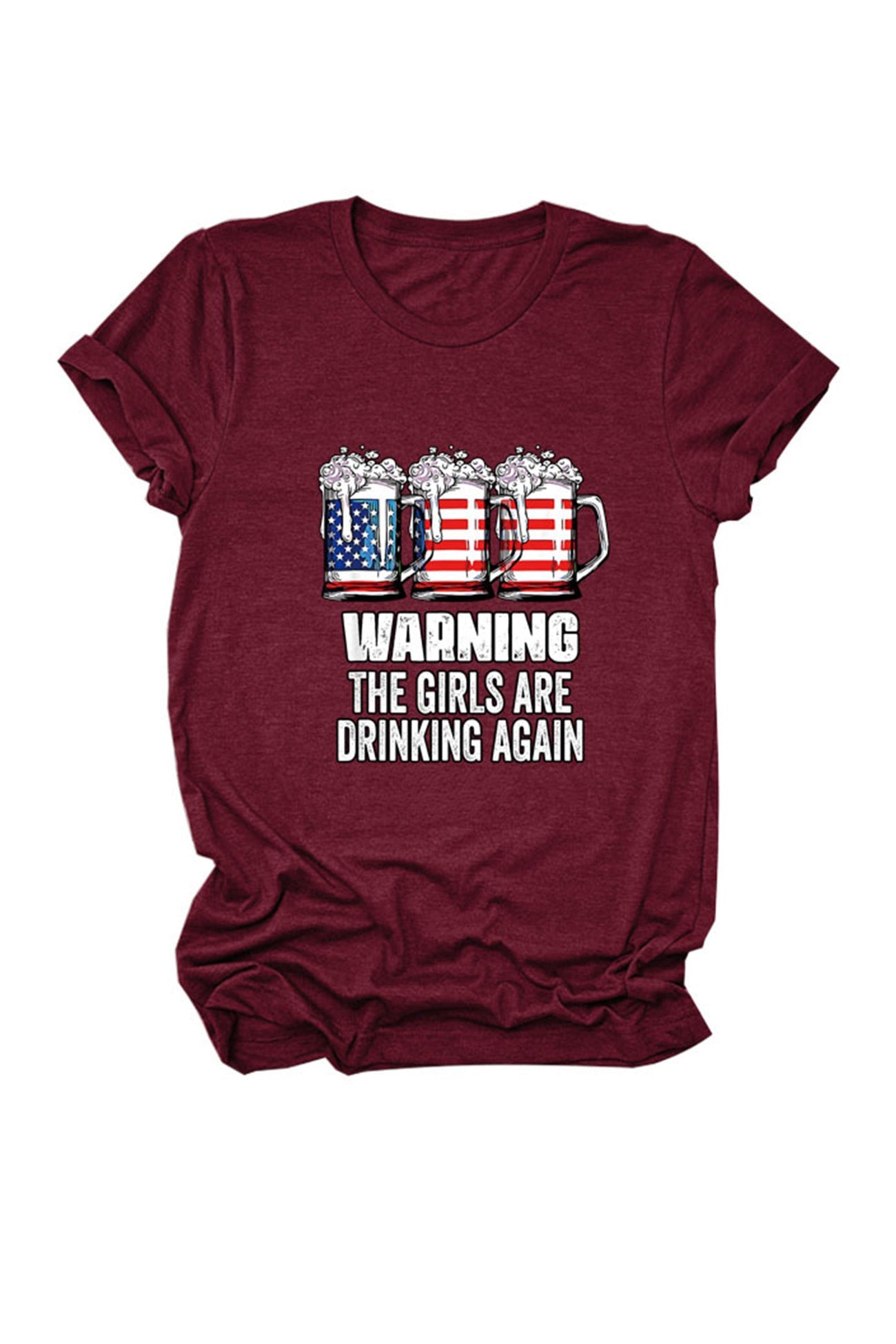 Warning The Girls Are Printed T-Shirt