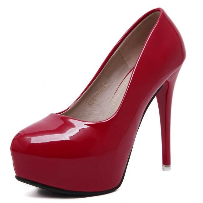 Women's Round Toe Stiletto Prom Heels - Mislish