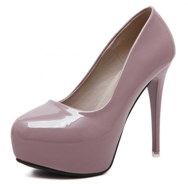 Women's Round Toe Stiletto Prom Heels - Mislish