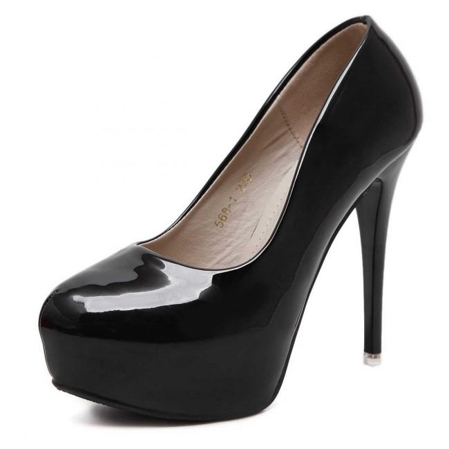 Women's Round Toe Stiletto Prom Heels - Mislish