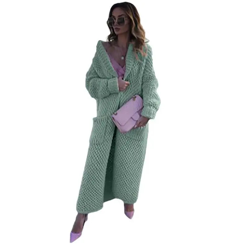 Turn Down Collar Knitted Cardigan 5