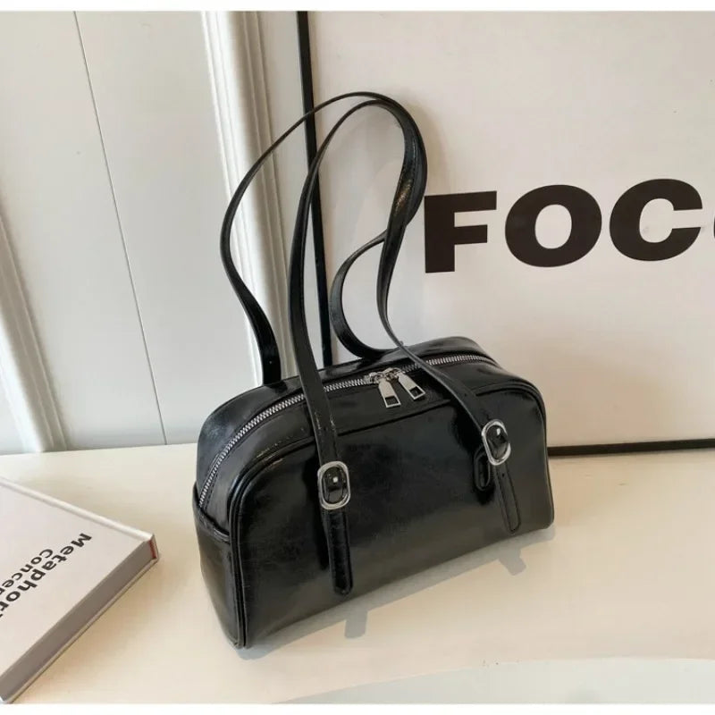 Monochrome Fashion Boston Shoulder Crossbody Bag