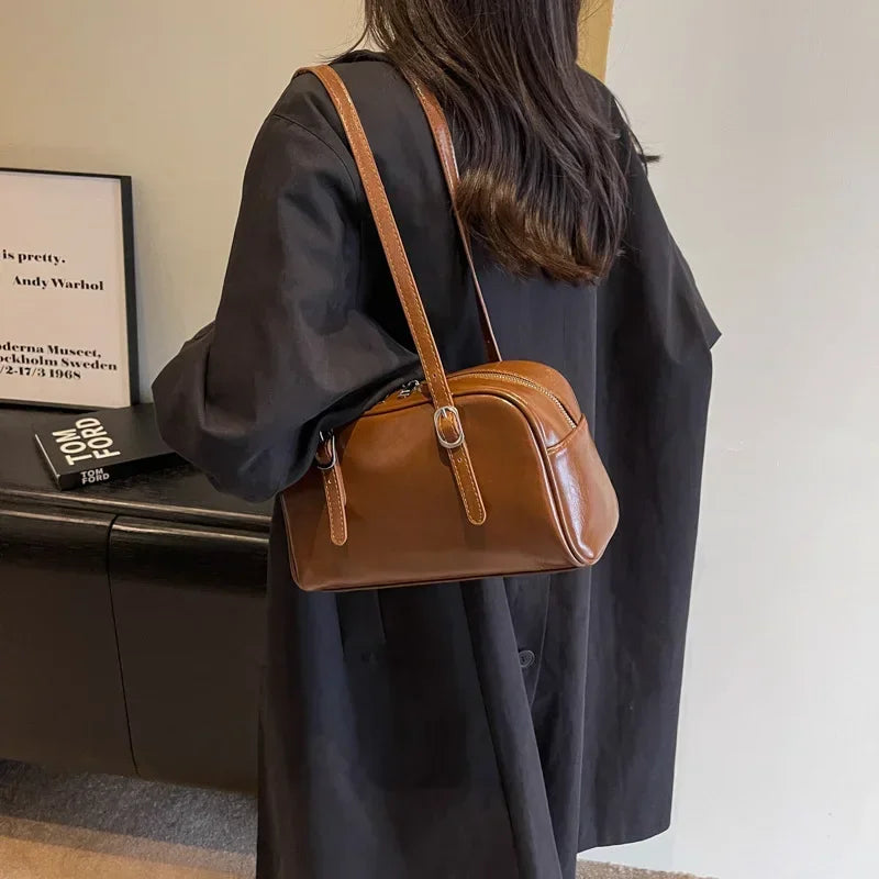 Monochrome Fashion Boston Shoulder Crossbody Bag